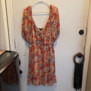 Floral Print Midi Dress